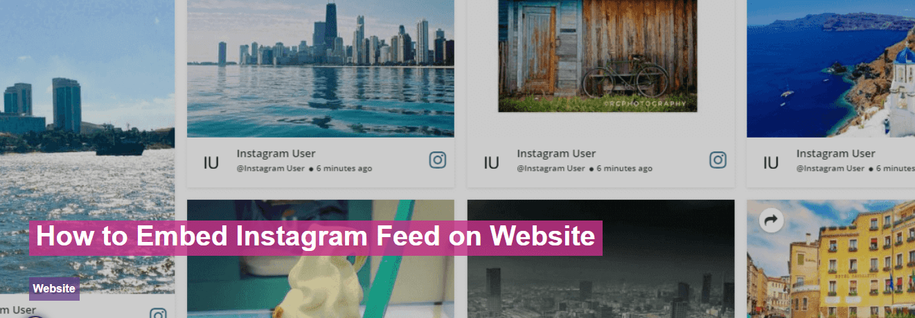 embed instagram feed on website